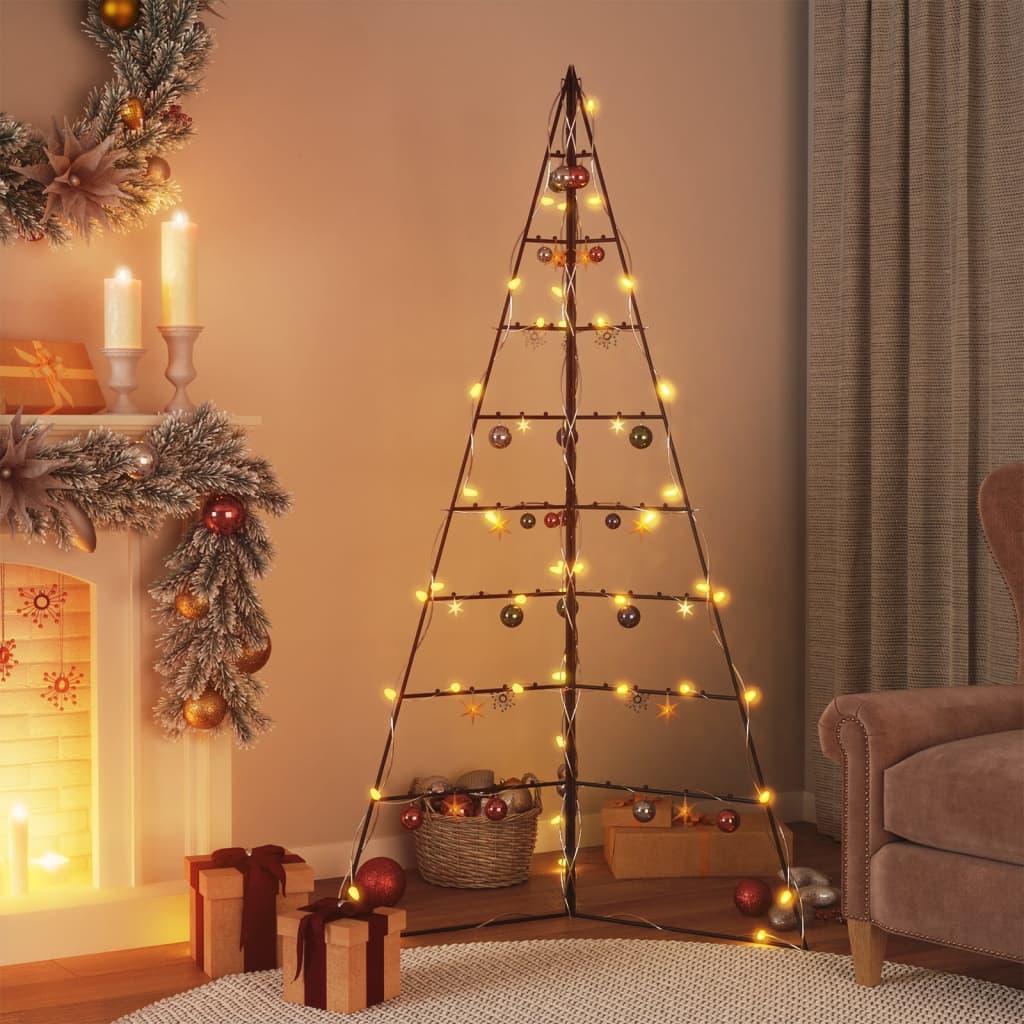Kerstdecoratie Kerstboom Metaal Zwart Zwart