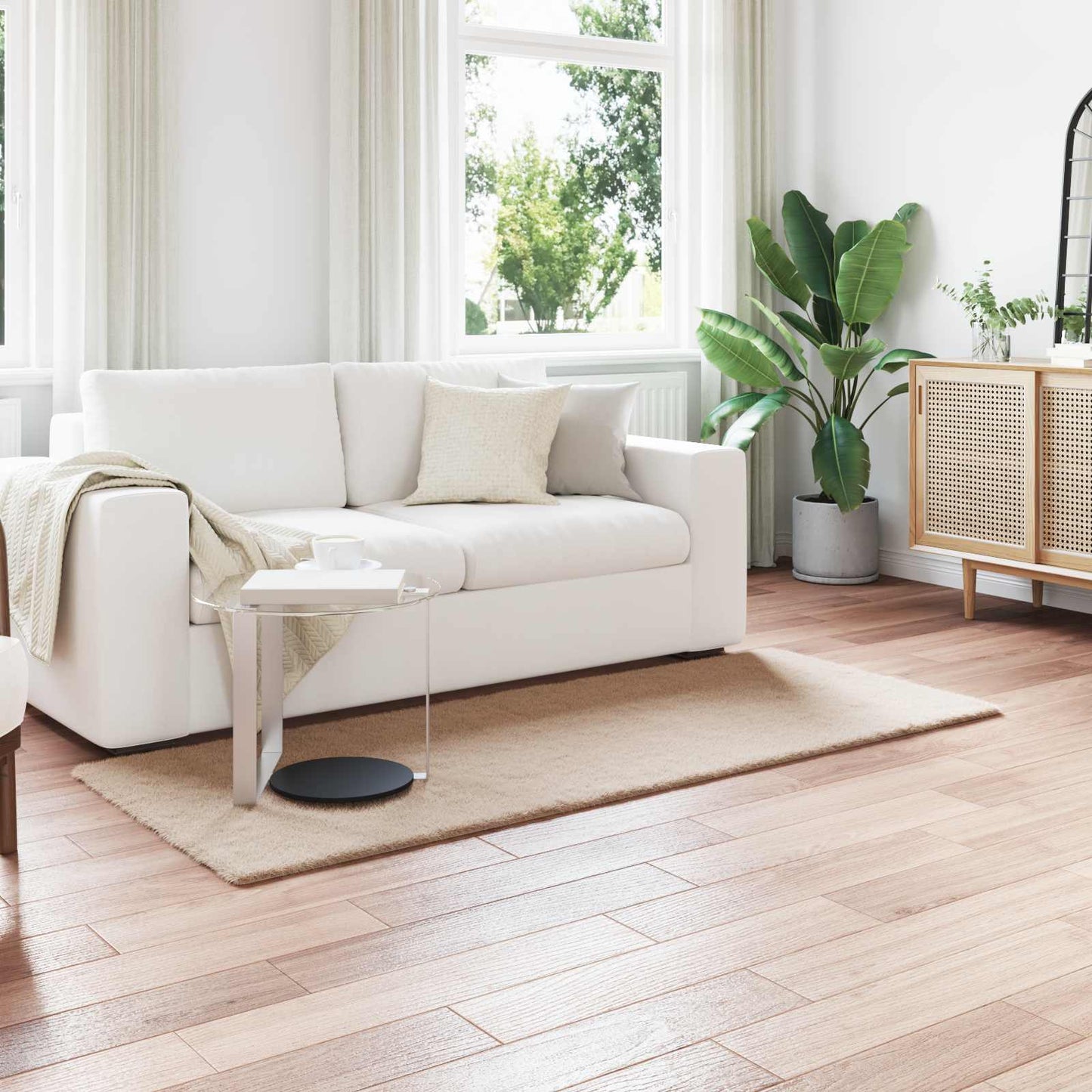 Nep Konijnenbont Tapijt Olite Polyester Taupe