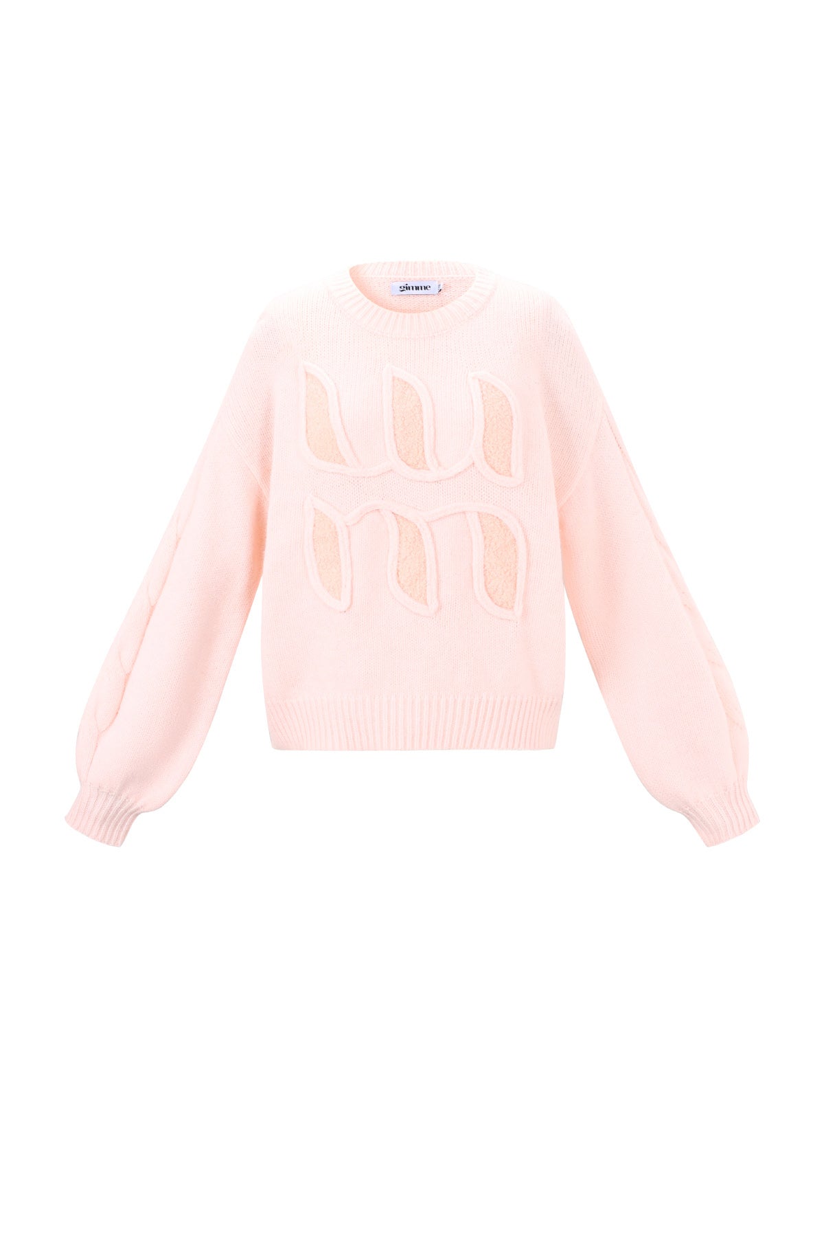 Knitted Polyester Fiber Women's Knit Sweaters Casual Letters