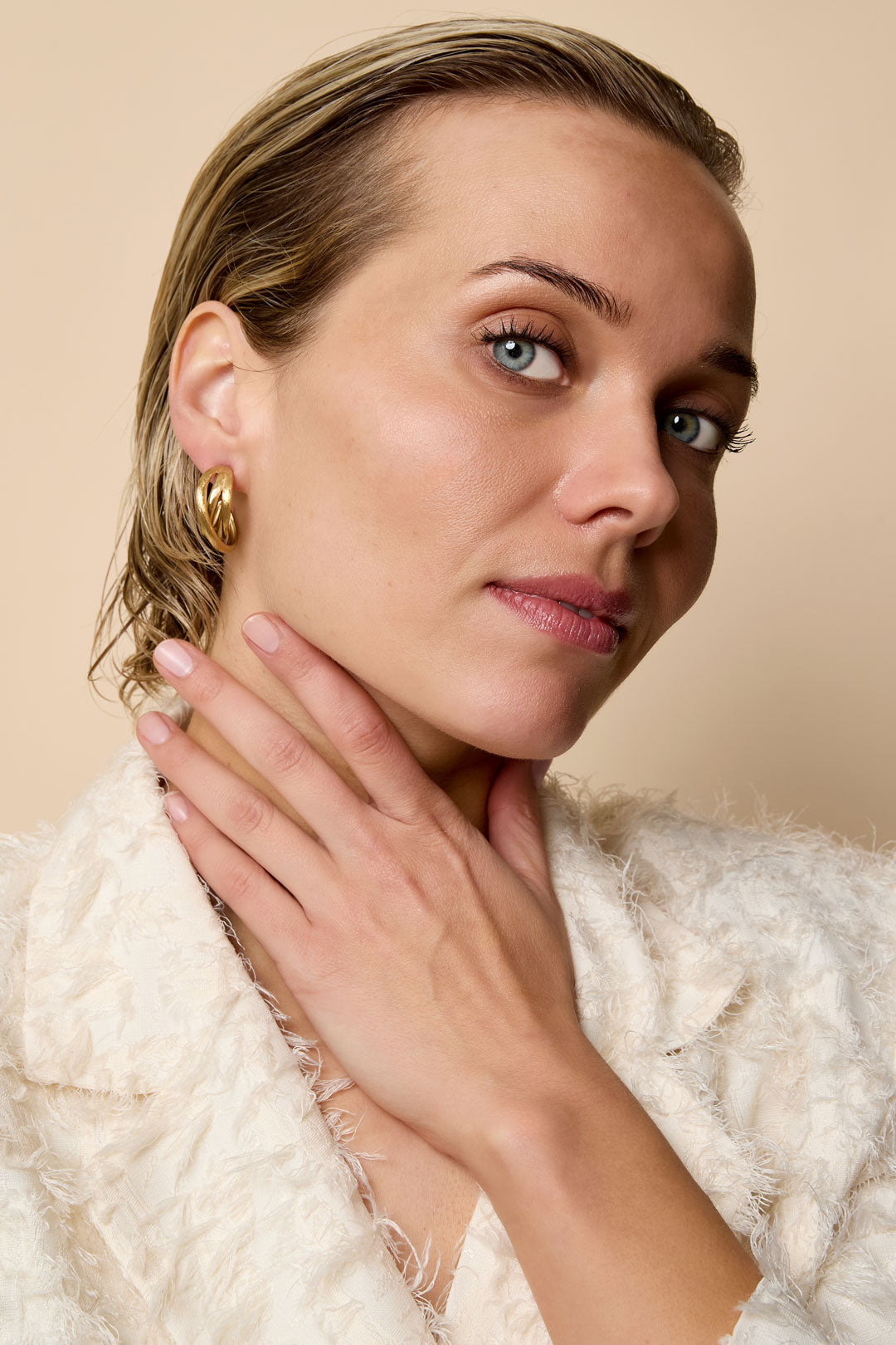 Hoop Earrings lines Casual Daily Simple Series Women's jewelry