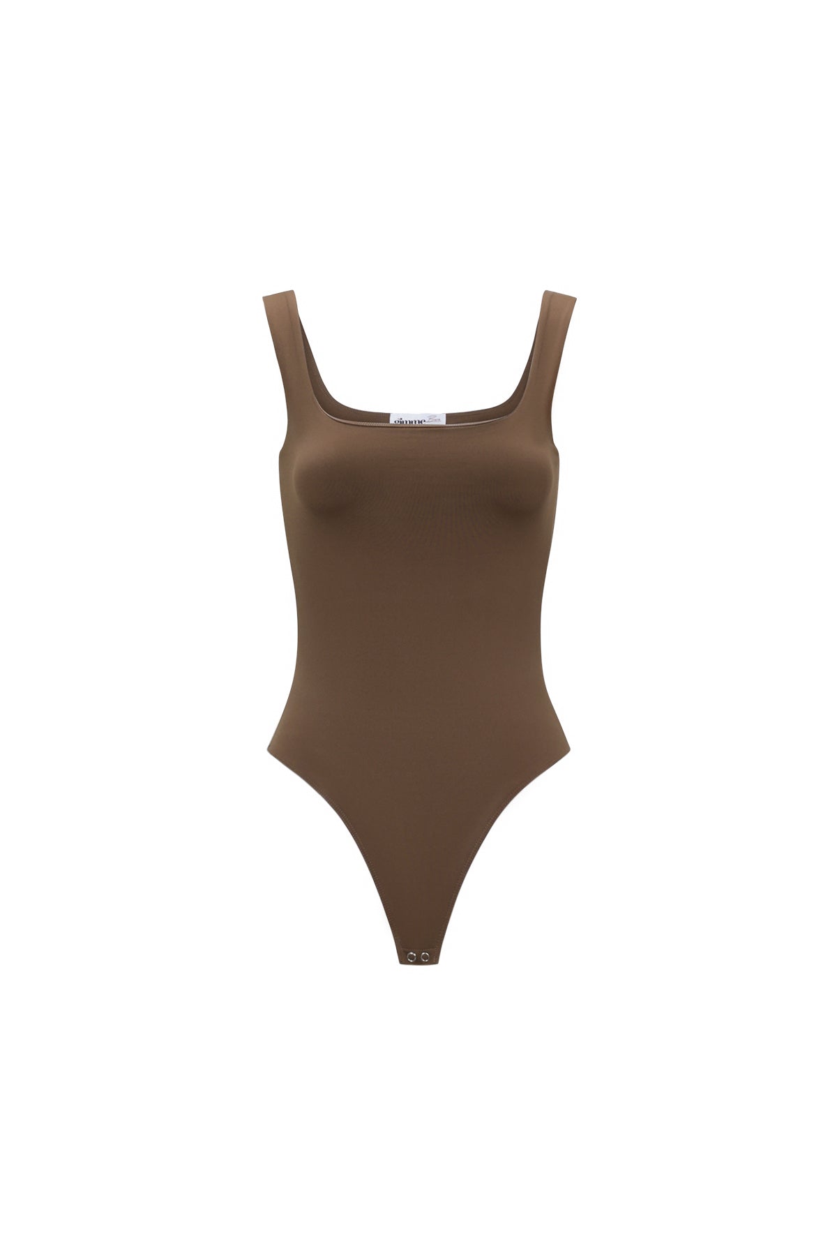 Knitted Nylon Shapewear Bodysuit Basic Solid Color