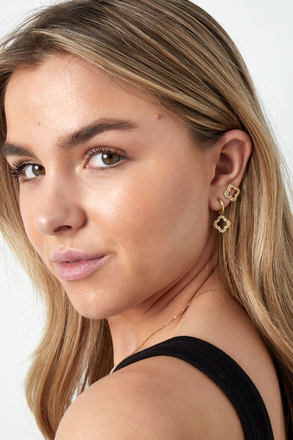lucky diamond oorbellen