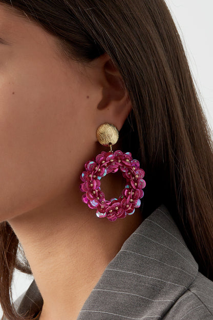 sequin spark oorbellen