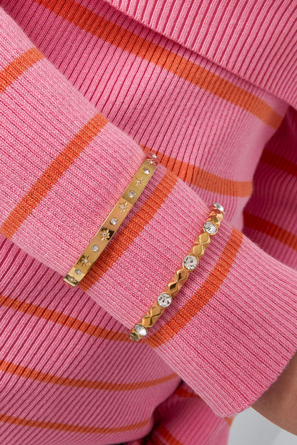 diamond relief armband