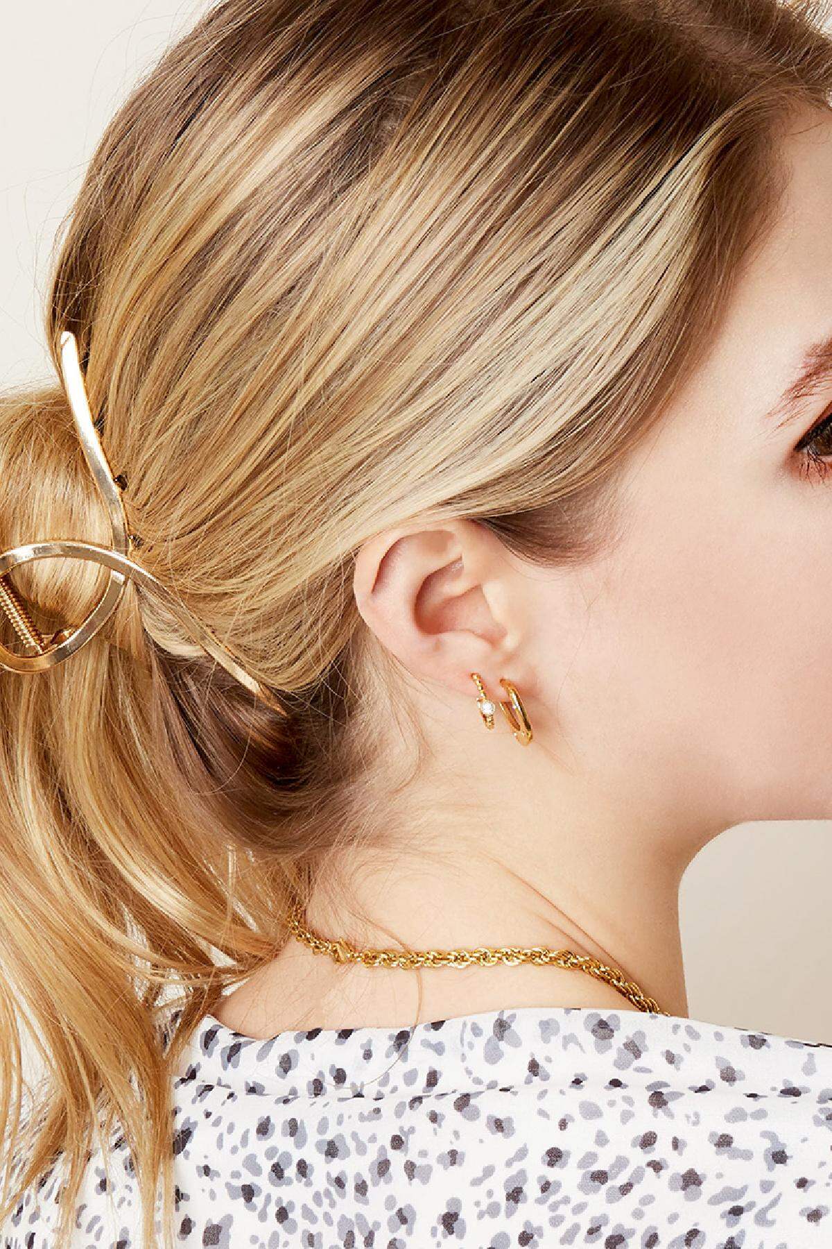 Haarklem Yvonne Vintage Goud kleur Metaal