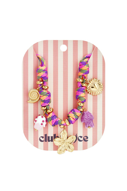 Kettingen met touwhanger, bloemen, vakantie/strand, damessieraden