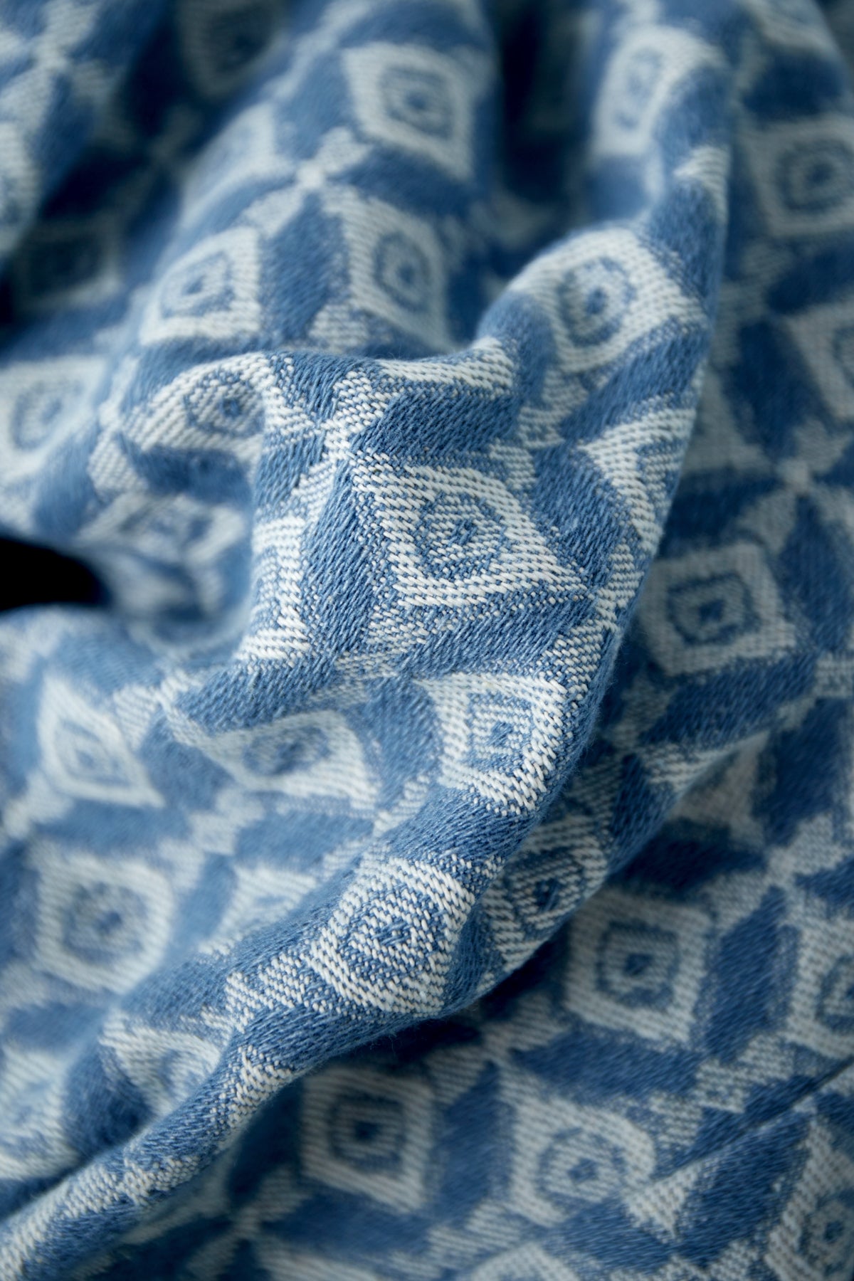 Cotton Woven Women's Straight Leg Pants Geometric Pattern