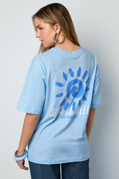 Cotton Knitted Women's T-shirt Casual Letters