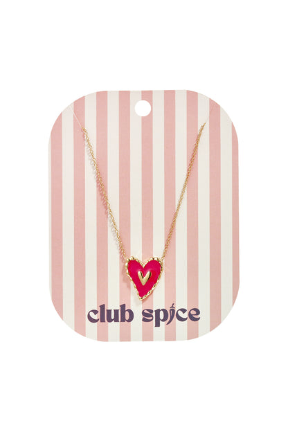 Ketting met hangend rood hart
