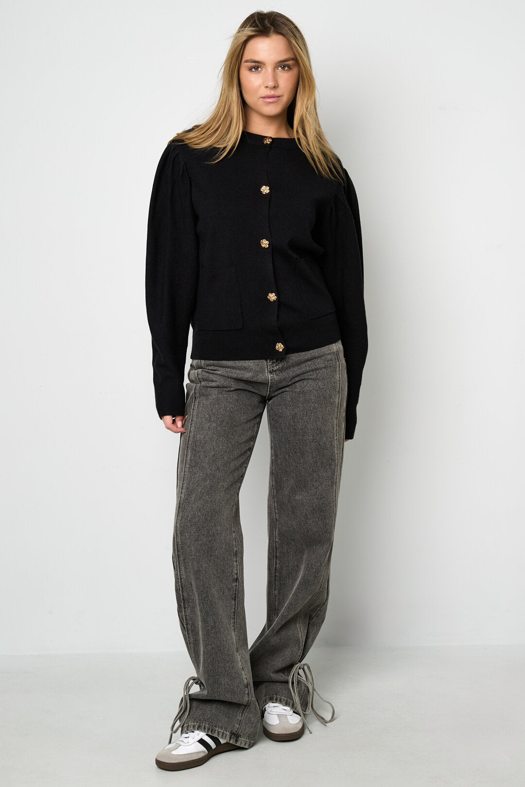 Gebreide Viscose Dames Cardigan Herfst/Winter Casual Solide Kleur