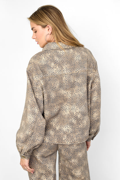 de cowgirl & dol op luipaardprint jeans