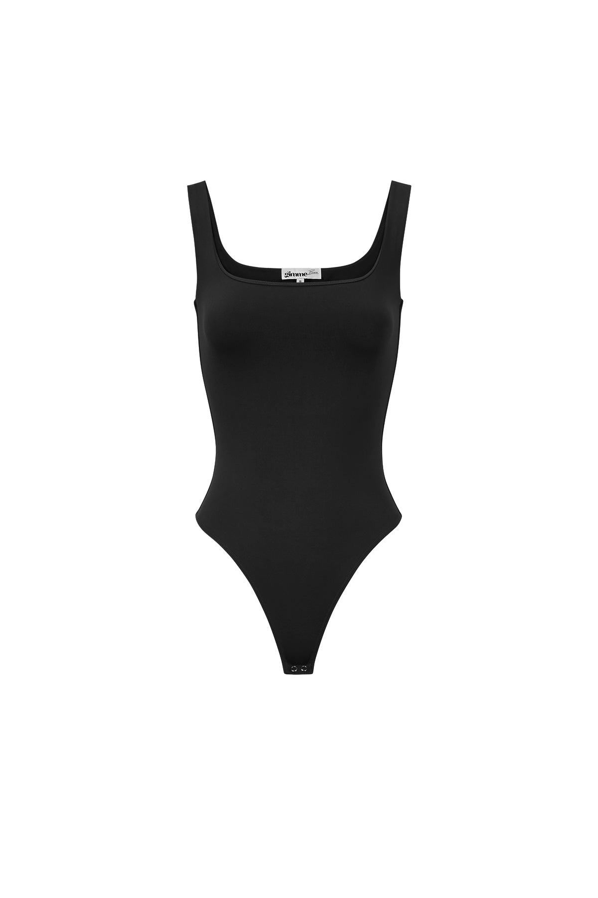 Knitted Nylon Shapewear Bodysuit Basic Solid Color