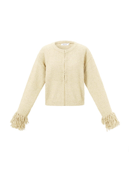 Gebreide Polyestervezel Vrouwen Cardigan Casual Solide Kleur Herfst/Winter