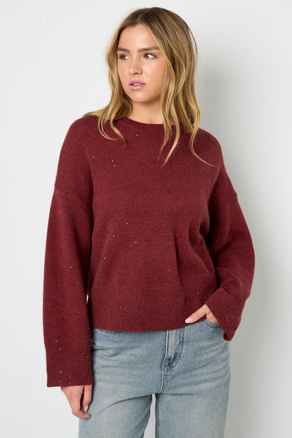 Knitted Polyester Fiber Women's Knit Sweaters Casual Solid Color Fall/Winter