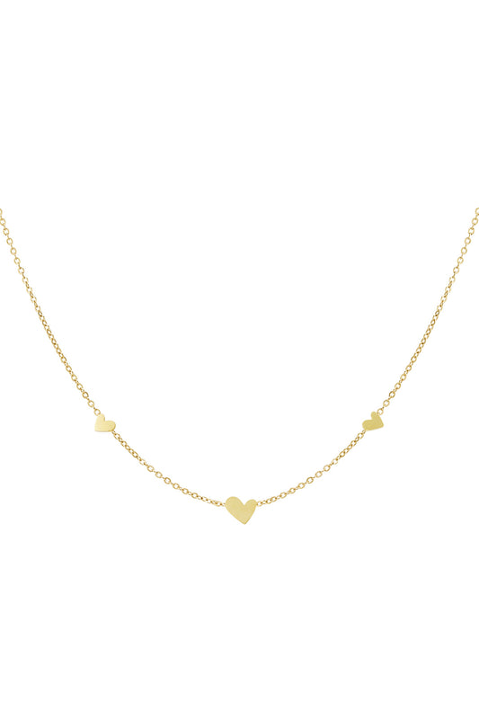 classic necklace with hearts