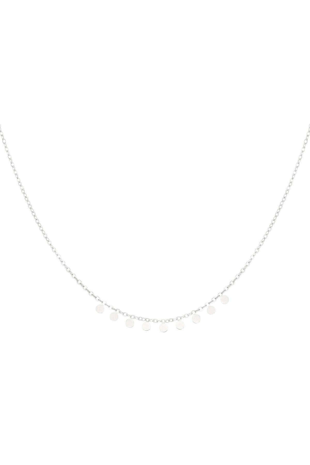 simpele ketting met ronde hangers