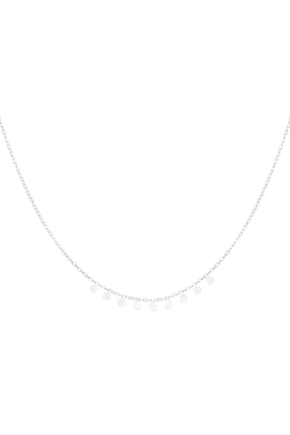 simpele ketting met ronde hangers