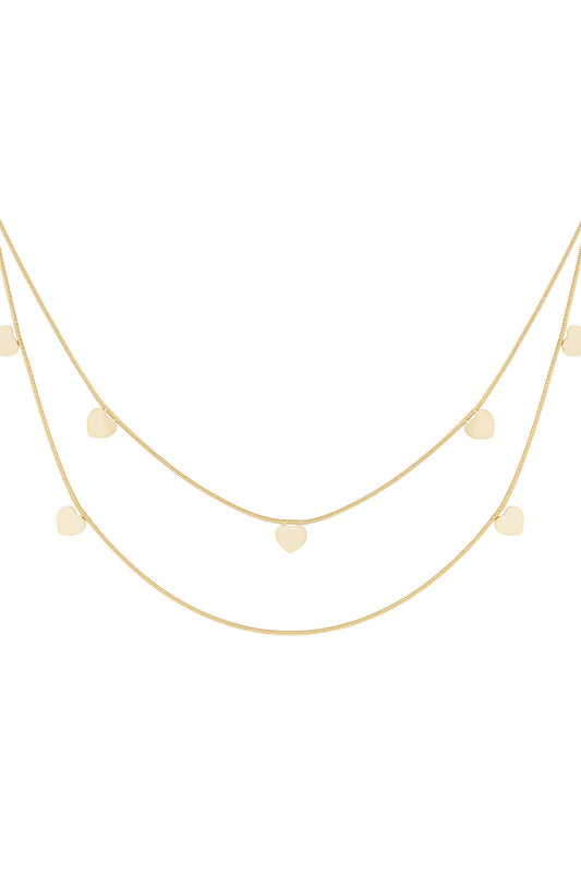 dubbele hart ketting