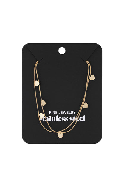 dubbele hart ketting