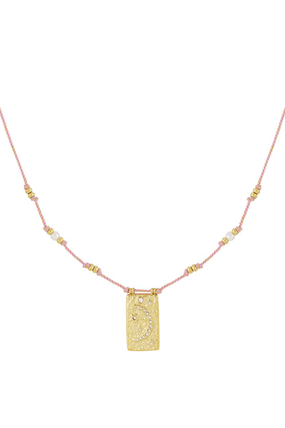 moony ketting - oranje &