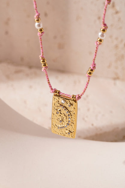 moony ketting - oranje &