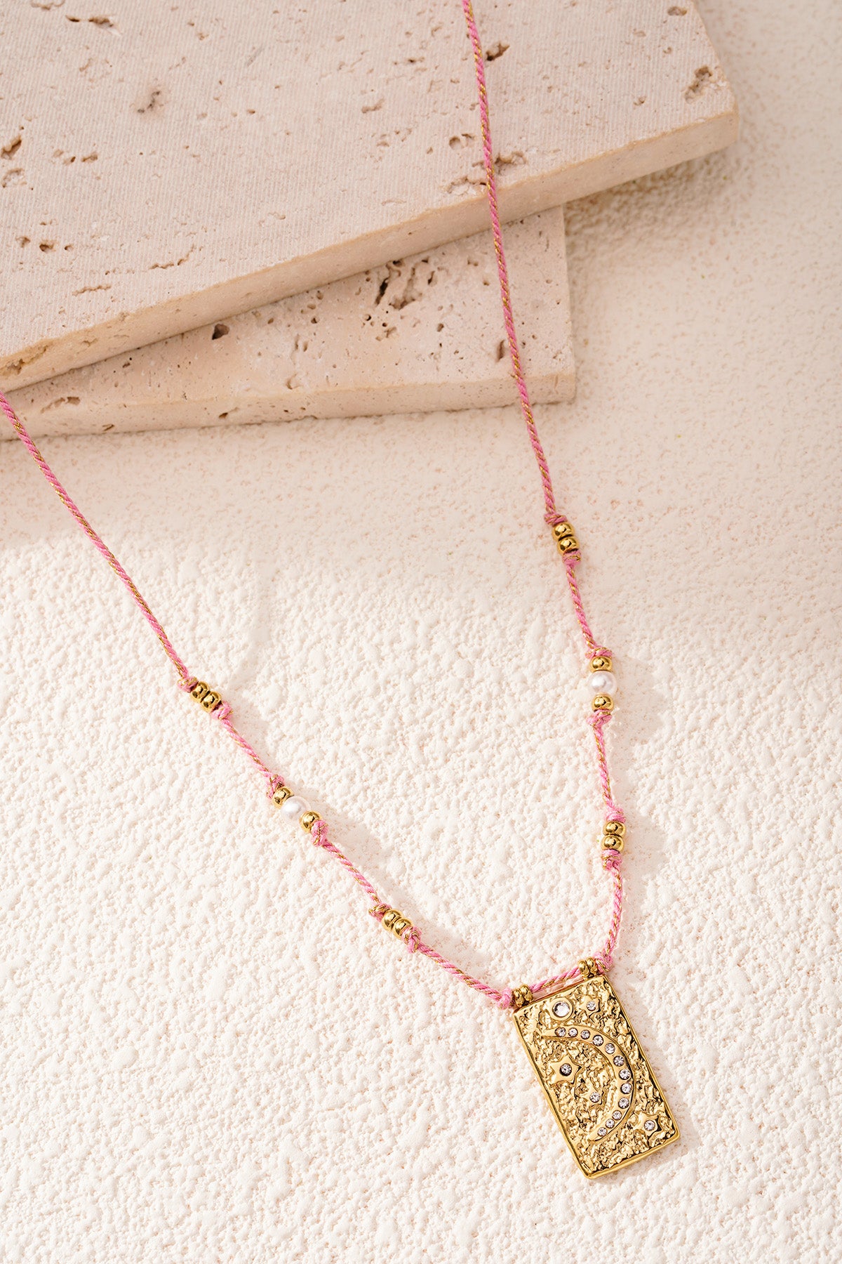 moony ketting - oranje &