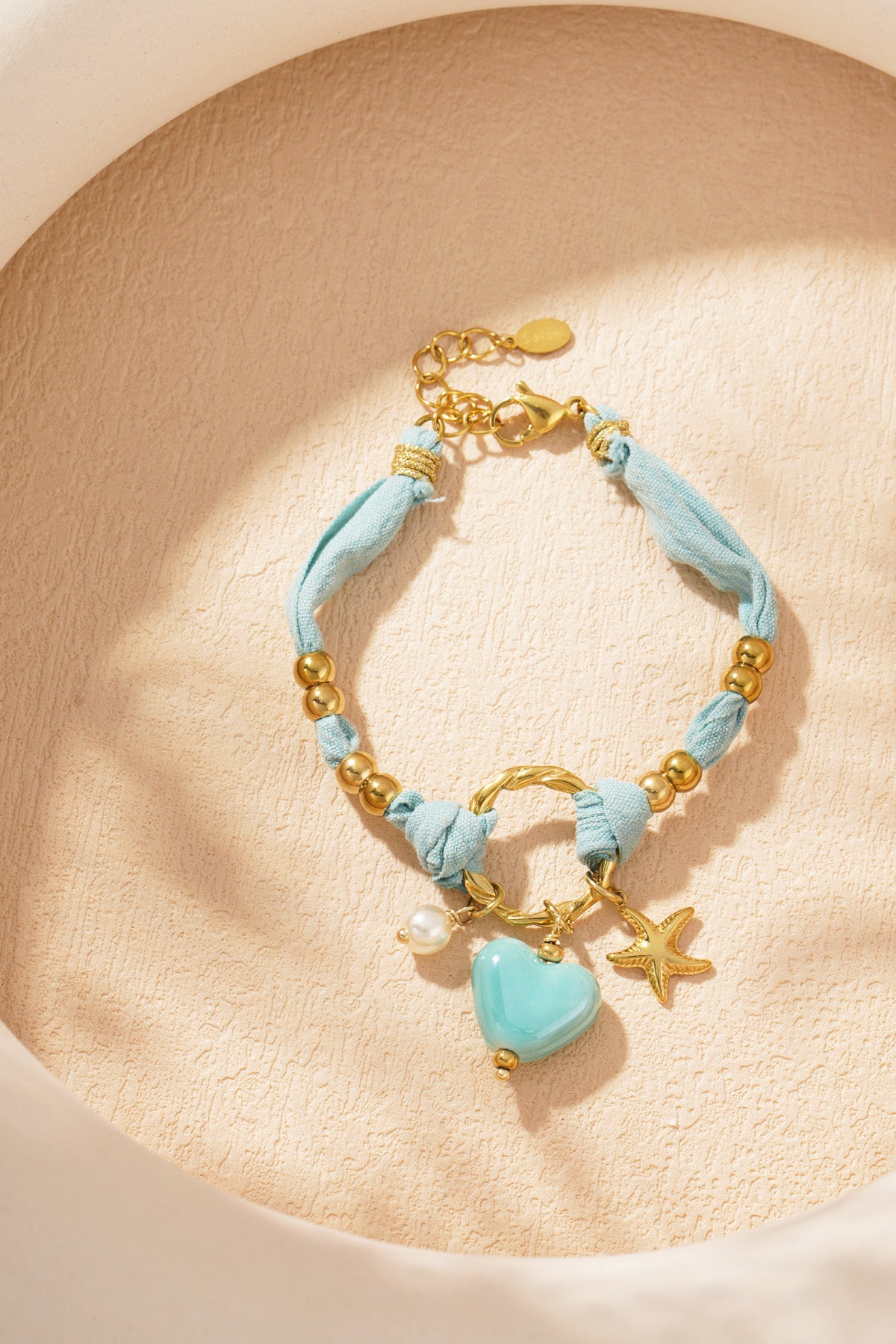 Flower Armband - Licht Blauw