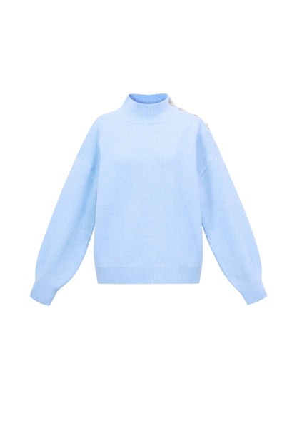 Knitted Polyester Fiber Women's Turtleneck Sweater Casual Solid Color