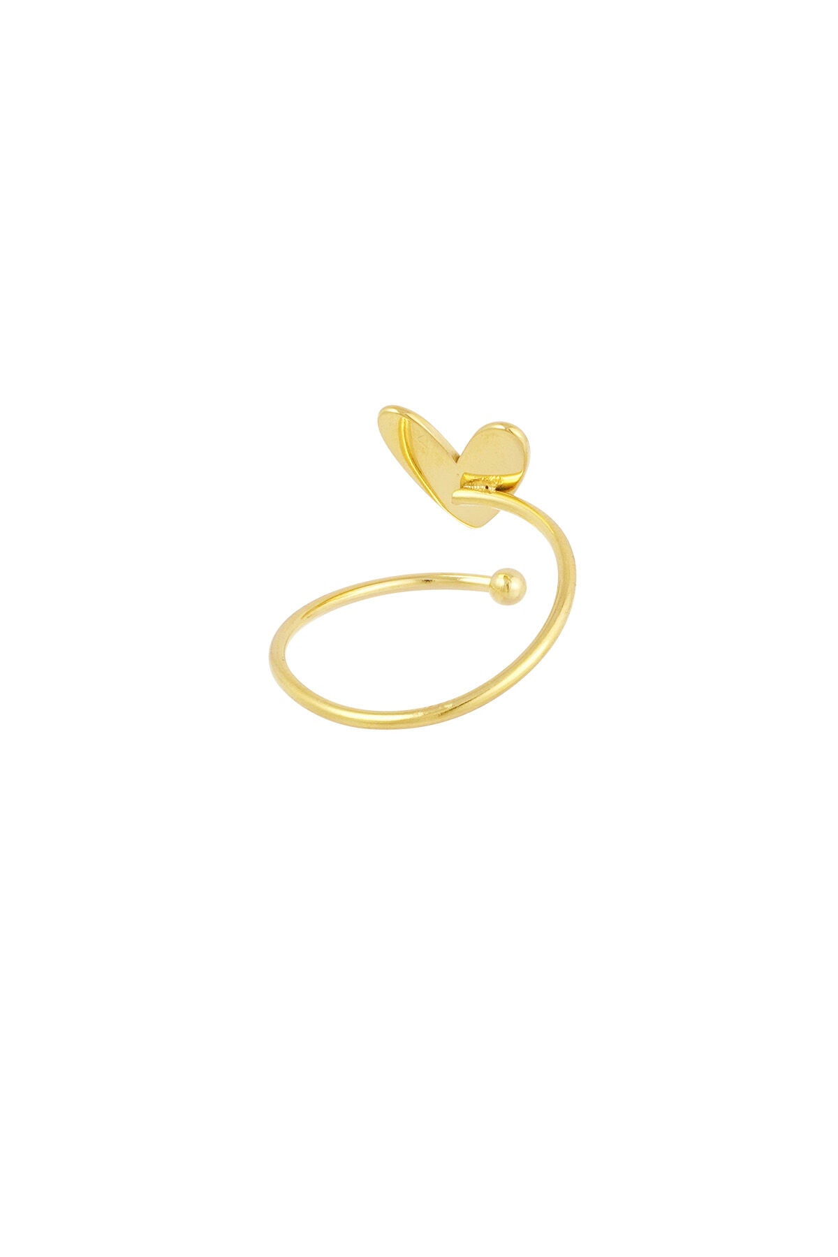 gedraaide liefdes ring
