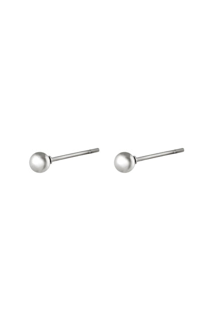 Oorbellen Big Dot Stainless Steel