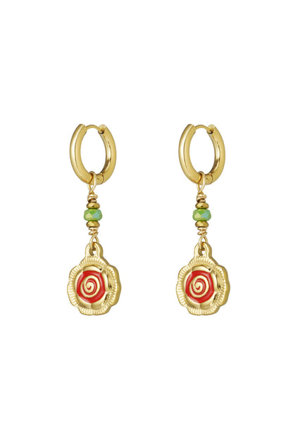 oorbellen rose glow
