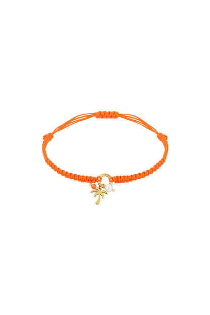 palm paradise armband - oranje en 