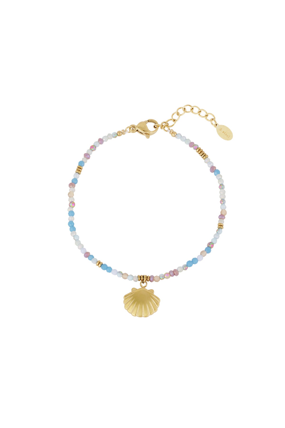 kleurvolle schelp armband