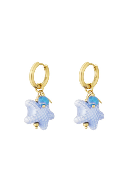 starry oorbellen - blauw & 