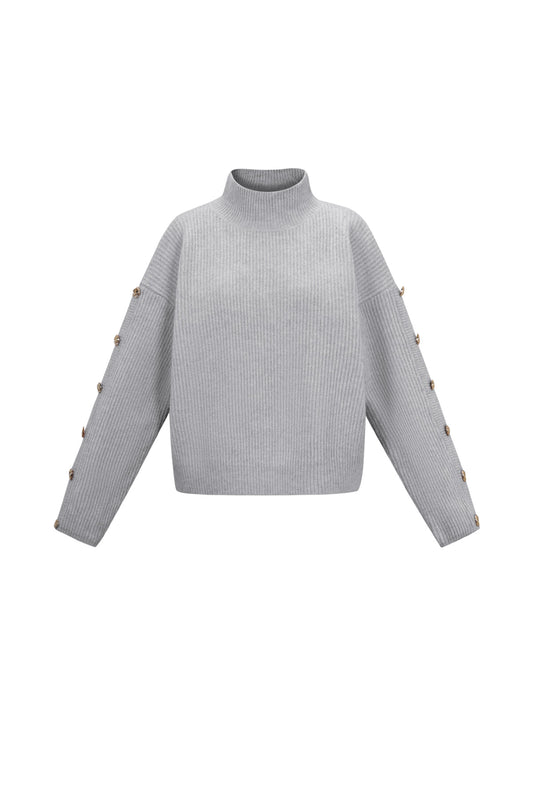 Knitted Polyester Fiber Women's Turtleneck Sweater Casual Solid Color