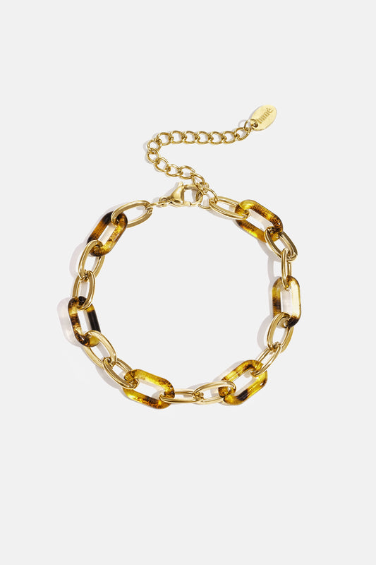 Stainless Steel Chain Bracelets Leopard Print Casual Daily  Women's jewelry