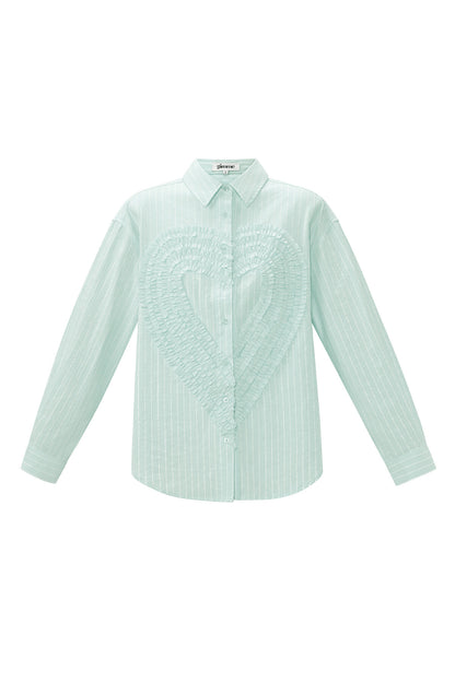 Elegant Cotton Striped Blouse for Spring/Summer