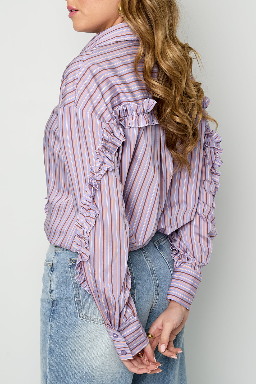 Blouse met ruches