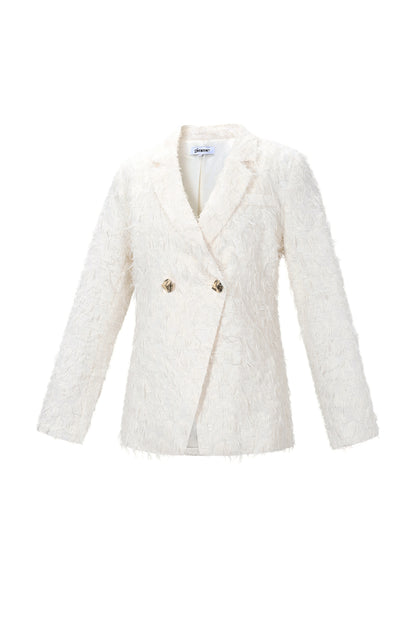 Blazer met textuur