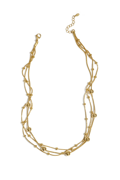 Ketting met lagen en polkadots