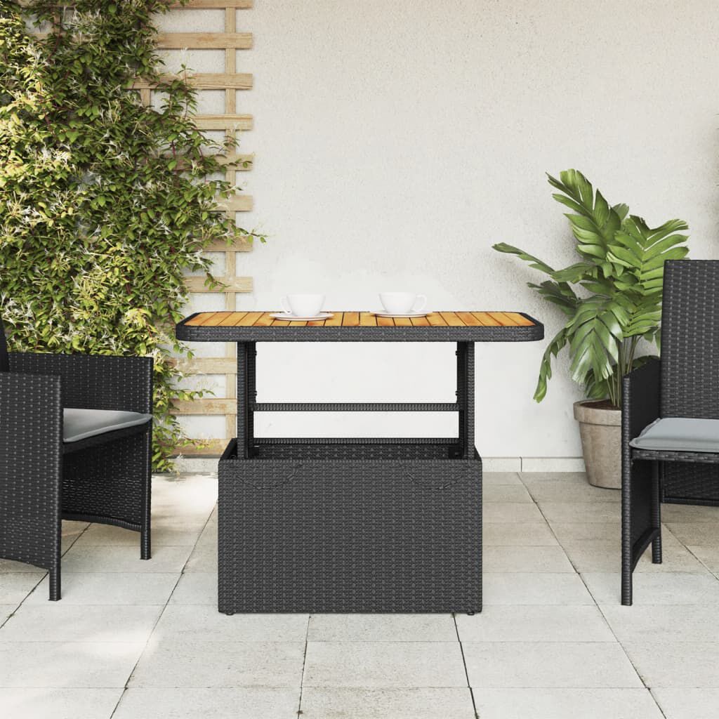 Tuintafel 90x55x71 cm poly rattan