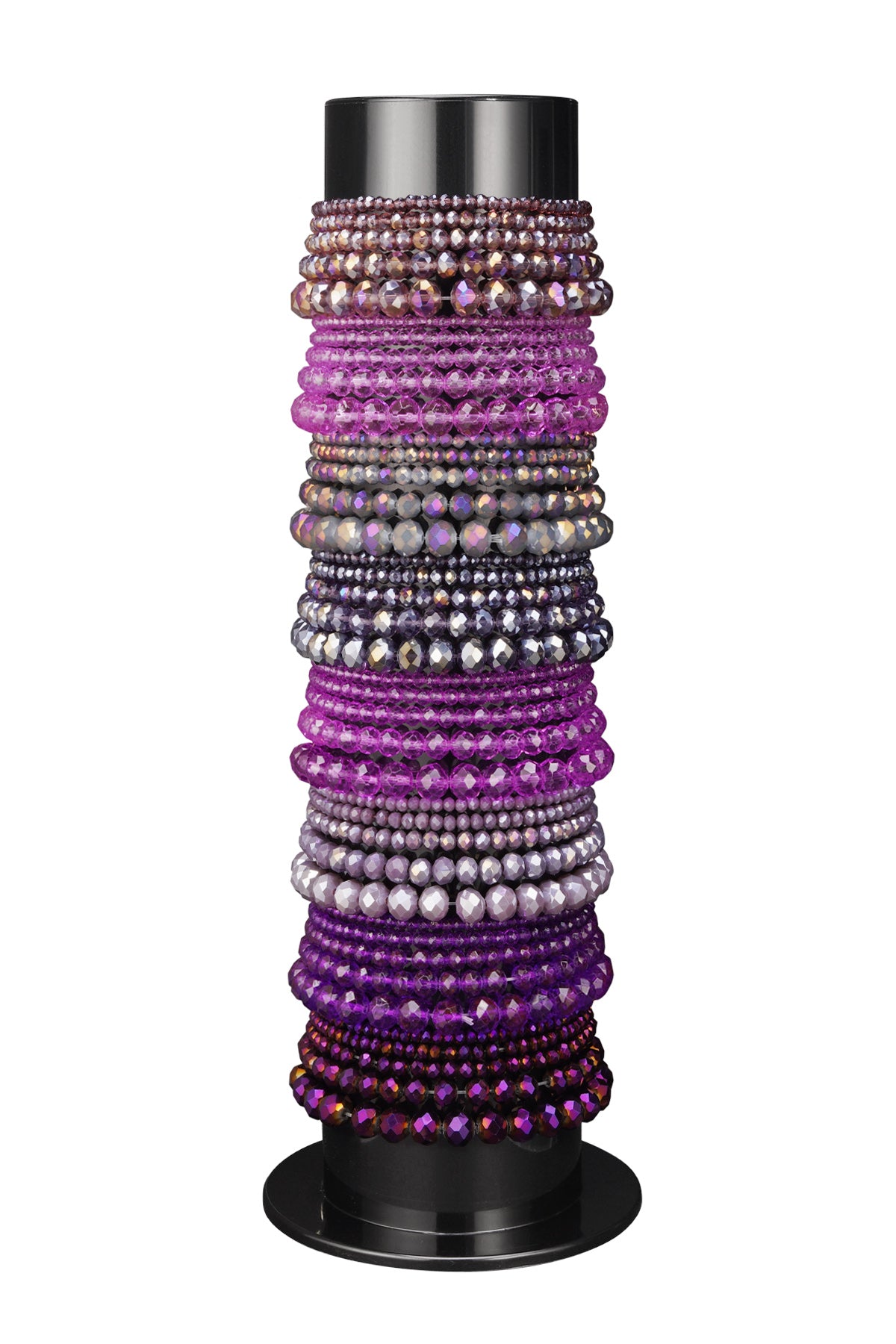 Armbanden display met glaskralen armbanden