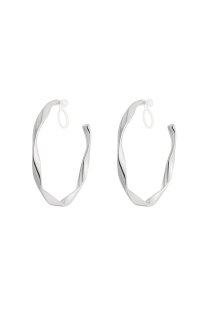 Twist Hoops Clip Oorbellen