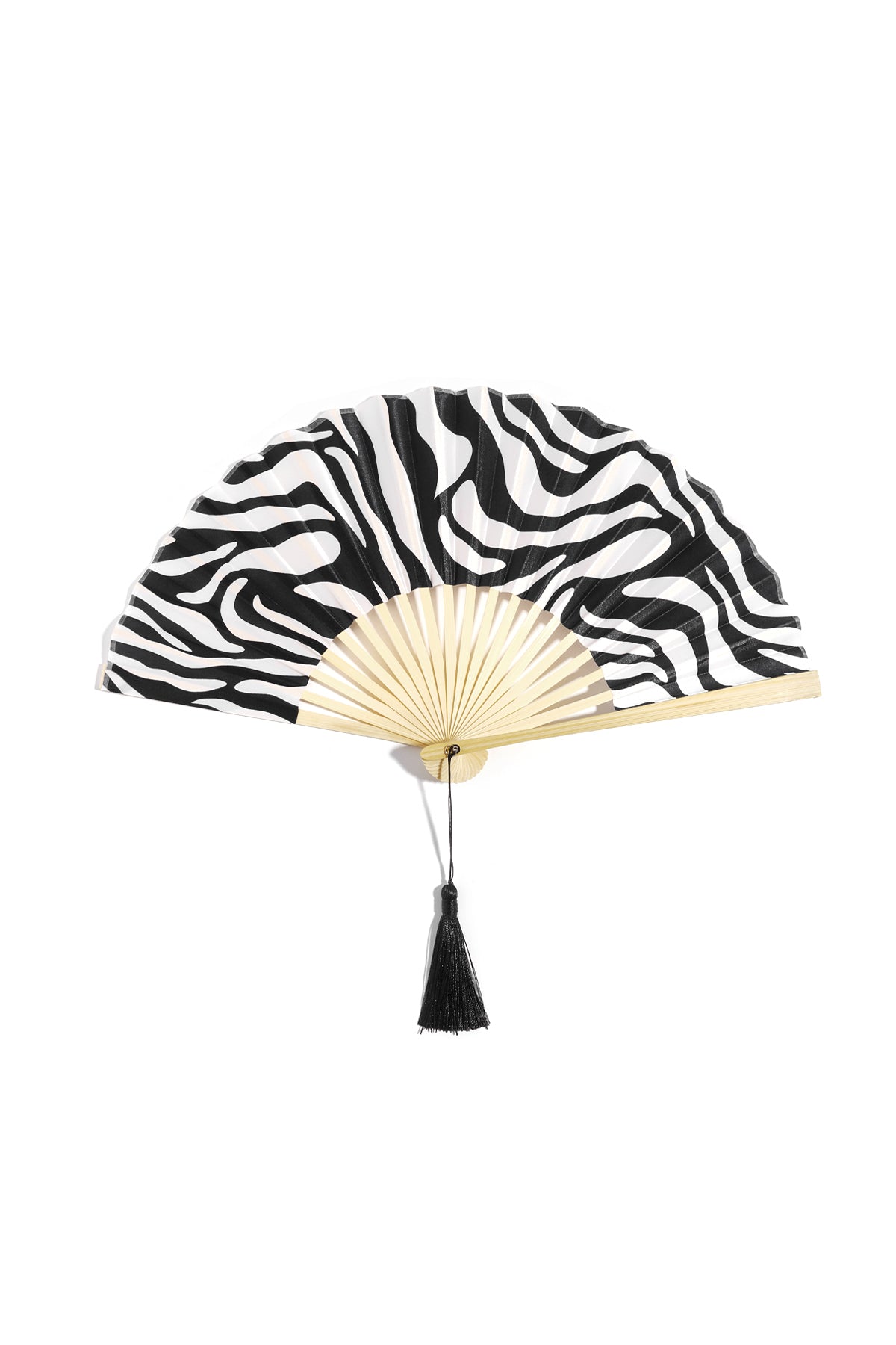 Opvouwbare waaier met zebraprint