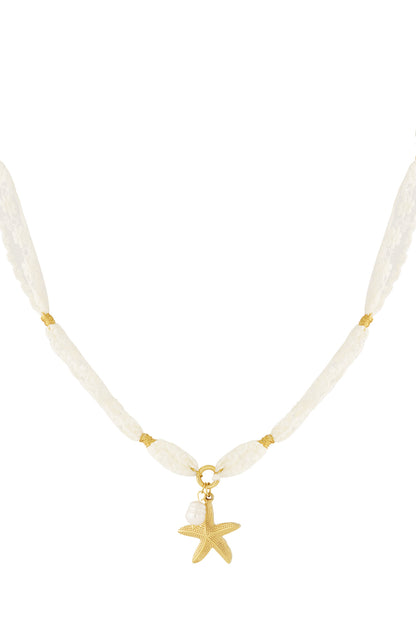 Zeester & Parel Ketting
