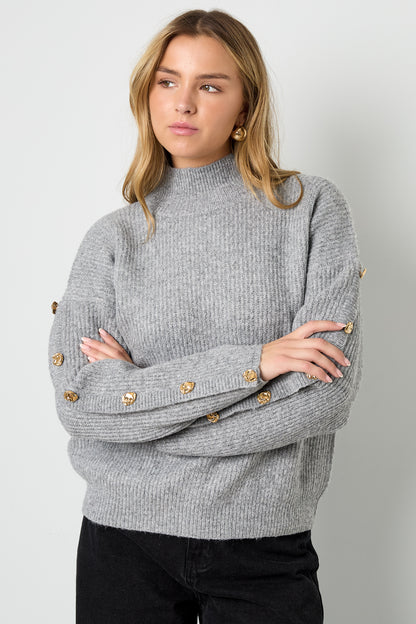 Knitted Polyester Fiber Women's Turtleneck Sweater Casual Solid Color