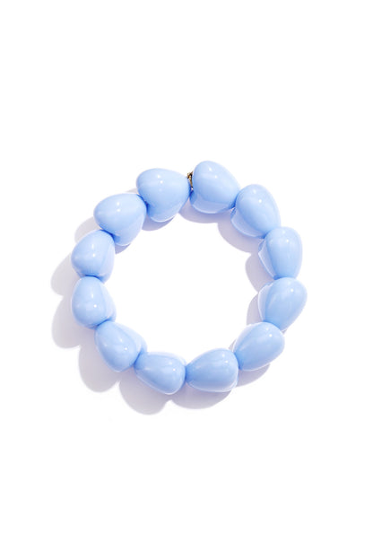 Armband met chunky harten kralen