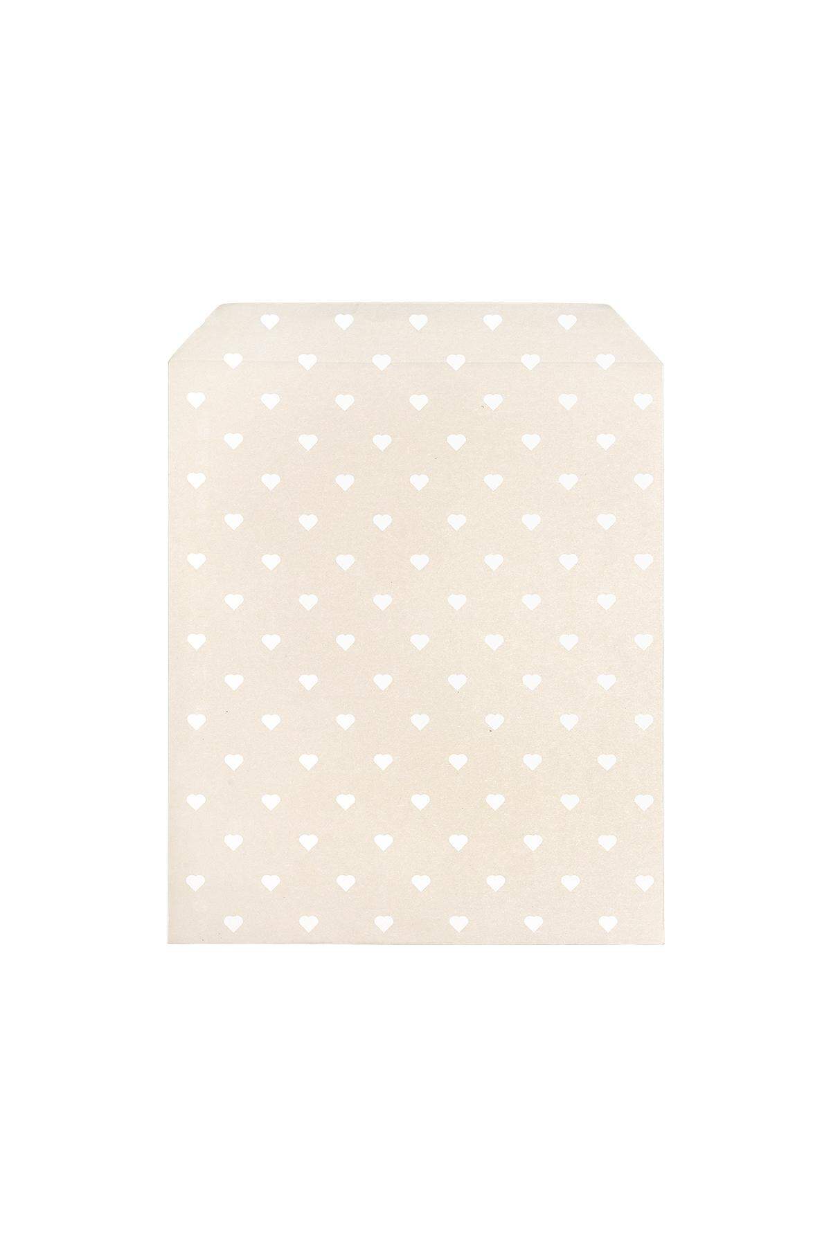 Papieren cadeauzakje Beige