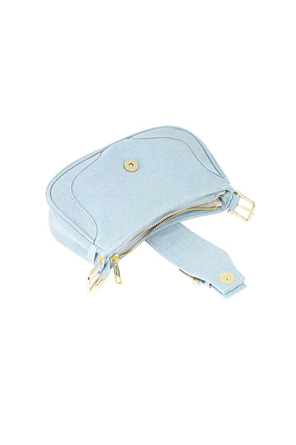 Colored bag with buckle detail