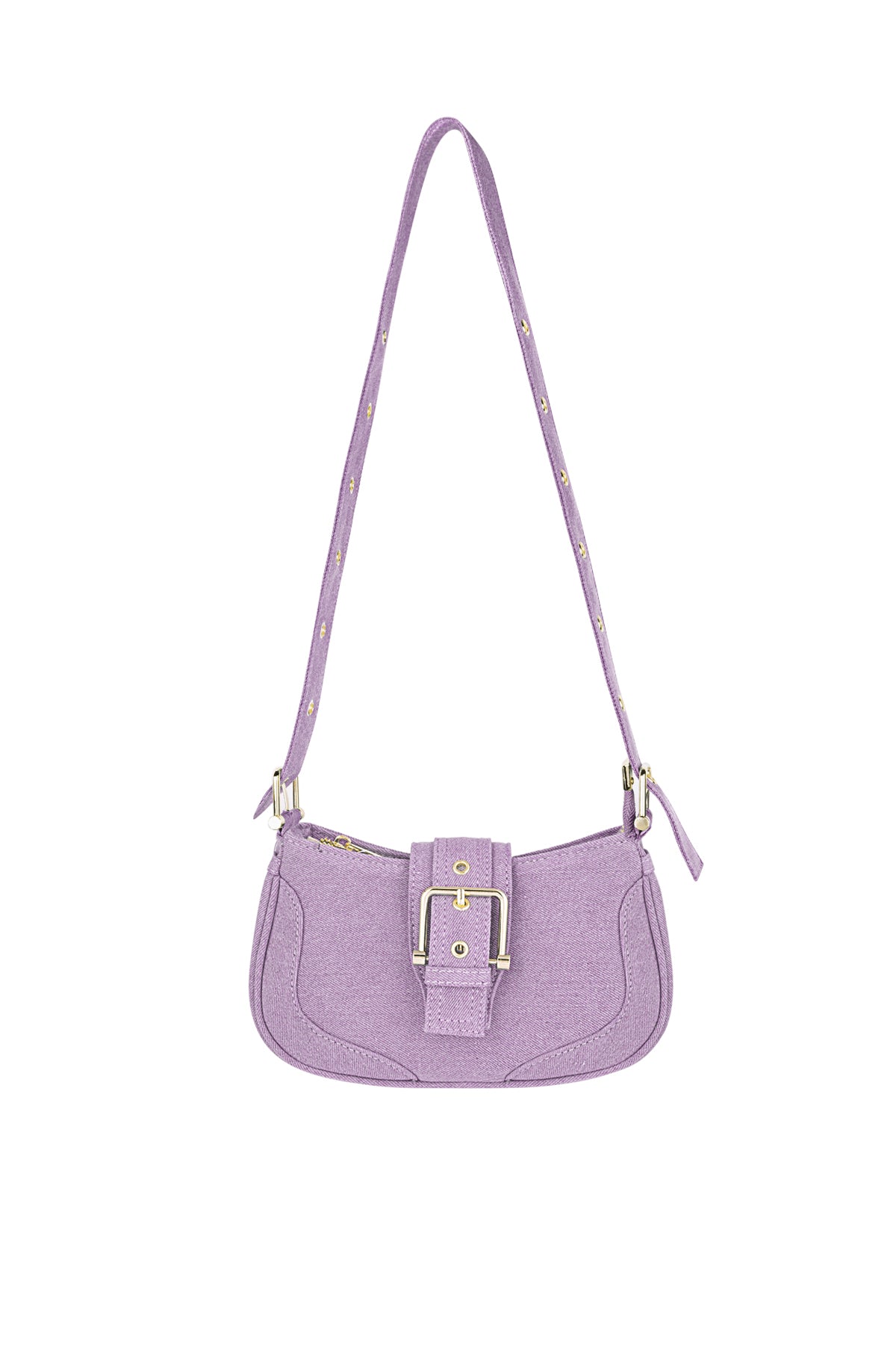 Colored bag with buckle detail